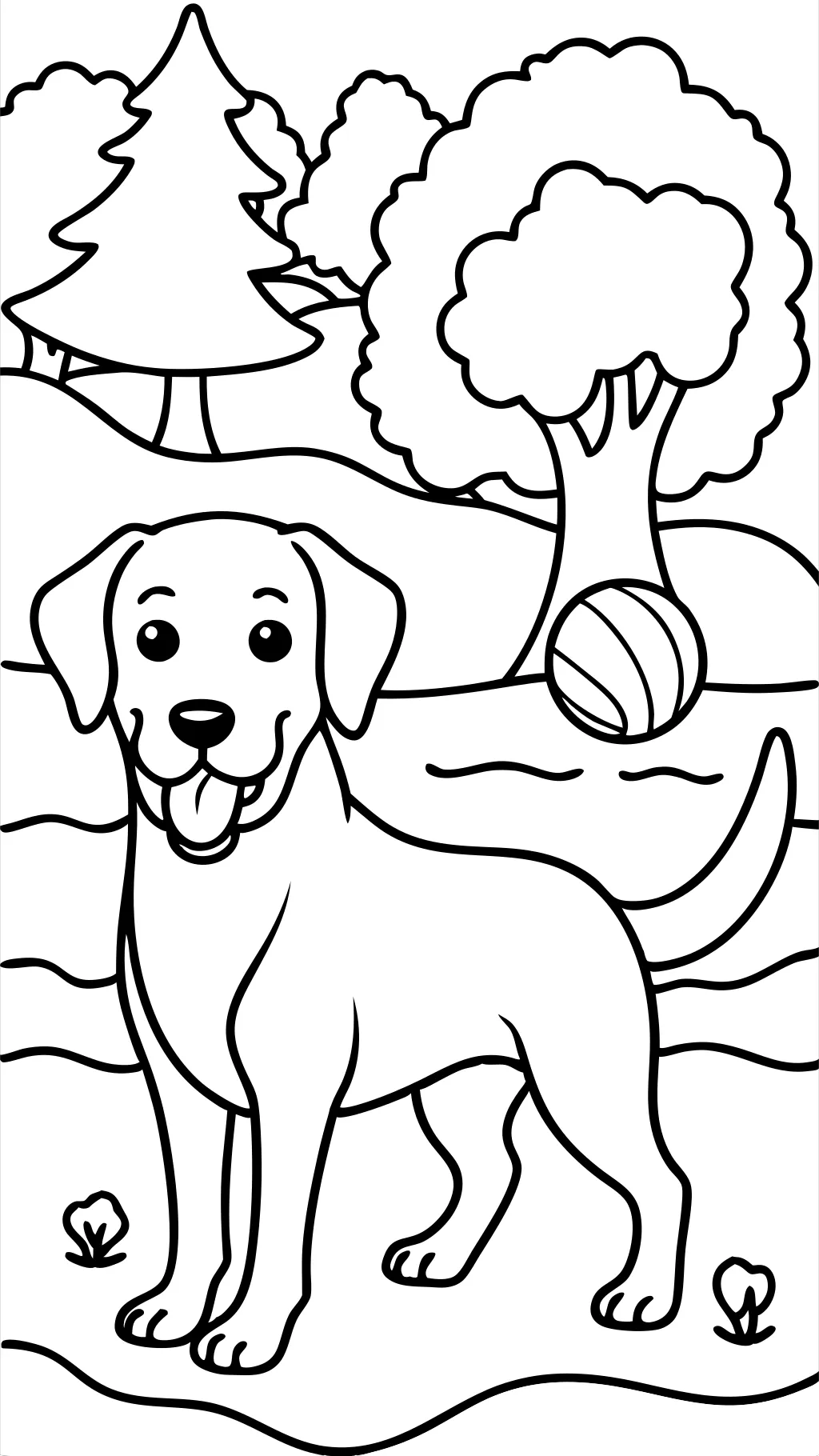 Páginas para colorear de Labrador Retrievers